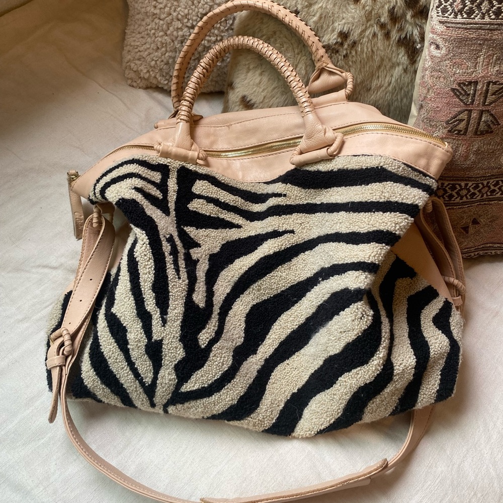 Cleobella zebra tote bag